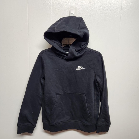 Nike Pants - Nike Club Fleece Pullover Hoodie Sweatpants Set Youth Small Black Swoosh Joggers